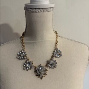 Elegant Gold and Silver Floral Necklace